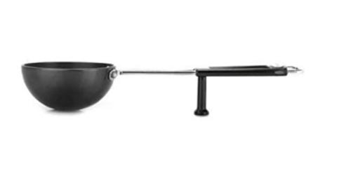 Prestige Aluminium Hard Anodised Tadka Pan, 10 cm, Black - Image 2